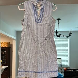 Vineyard Vines Blue and White Striped Dress